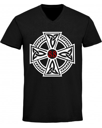 Herren V-Ausschnitt T-Shirt (Celtic 88)