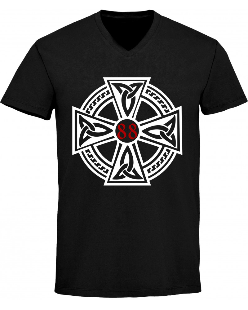Herren V-Ausschnitt T-Shirt (Celtic 88)
