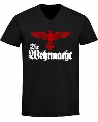 Herren V-Ausschnitt T-Shirt (Die Wehrmacht)