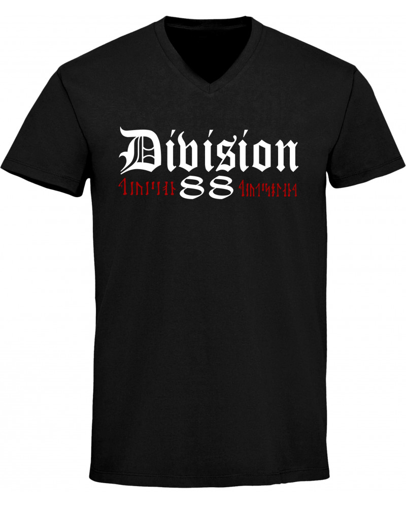 Herren V-Ausschnitt T-Shirt (Division 88 Runen)
