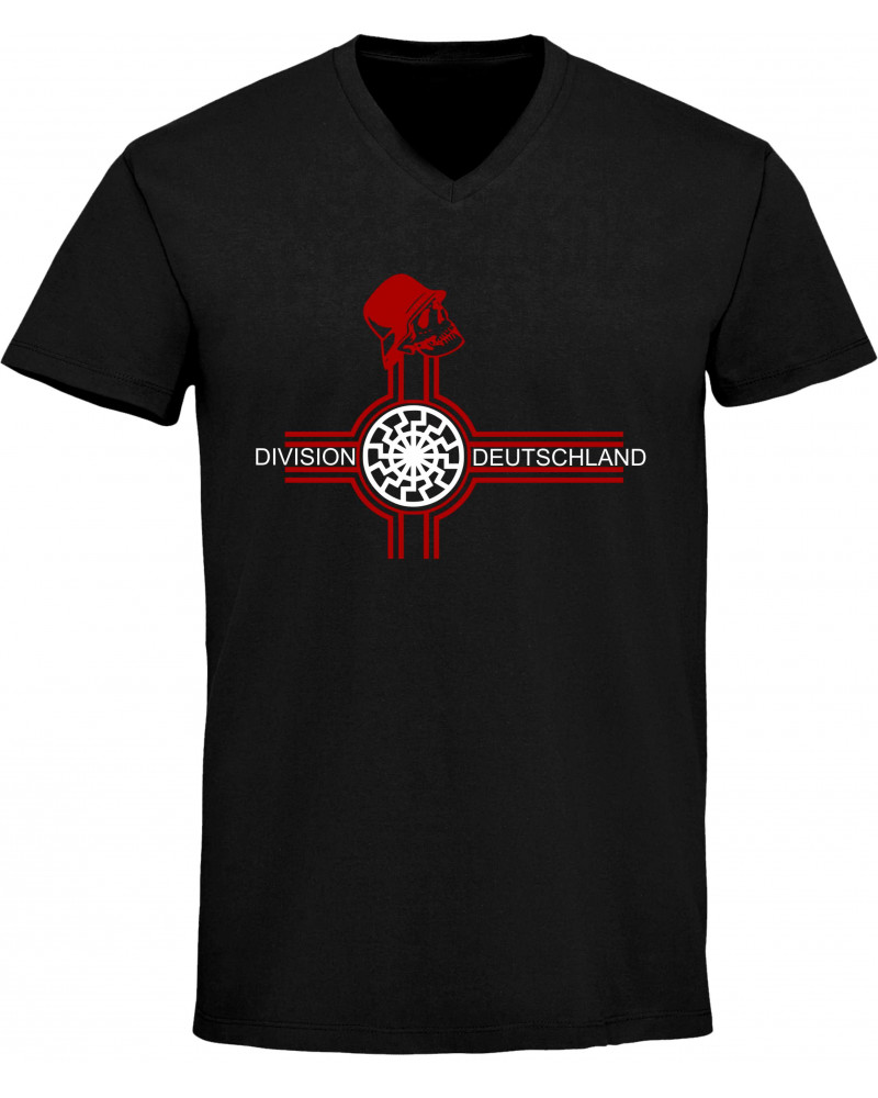Herren V-Ausschnitt T-Shirt (Divison Deutschland)