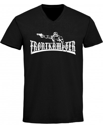 Herren V-Ausschnitt T-Shirt (Frontkämpfer)