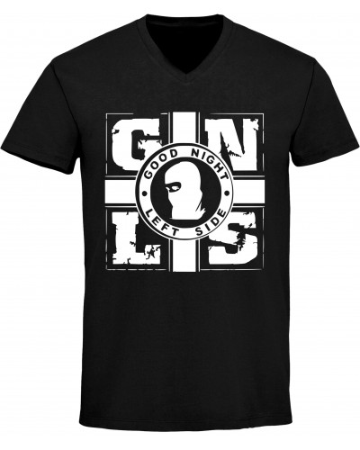 Herren V-Ausschnitt T-Shirt (GNLS, Kreuz)