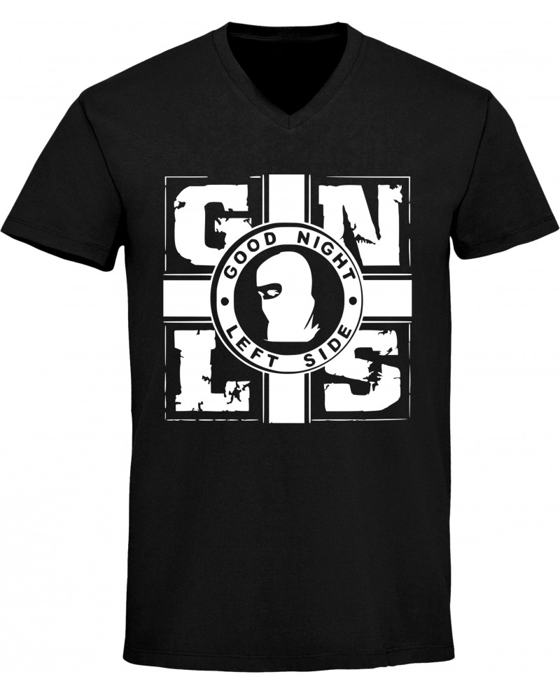 Herren V-Ausschnitt T-Shirt (GNLS, Kreuz)