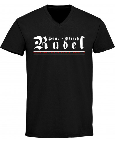 Herren V-Ausschnitt T-Shirt (Hans - Ulrich Rudel, Frontsoldat Nr 1)