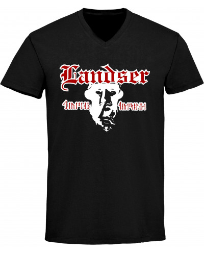 Herren V-Ausschnitt T-Shirt (Landser, Soldat)
