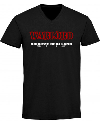 Herren V-Ausschnitt T-Shirt (Warlord, schütze dein Land)