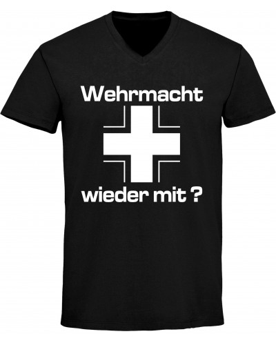 Herren V-Ausschnitt T-Shirt (Wehrmacht wieder mit)