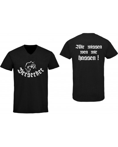 Herren V-Ausschnitt T-Shirt (Berserker)