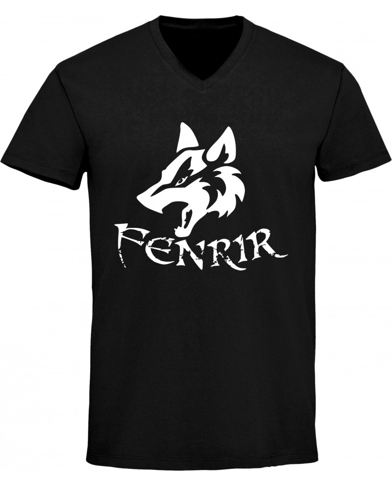 Herren V-Ausschnitt T-Shirt (Fenrir)