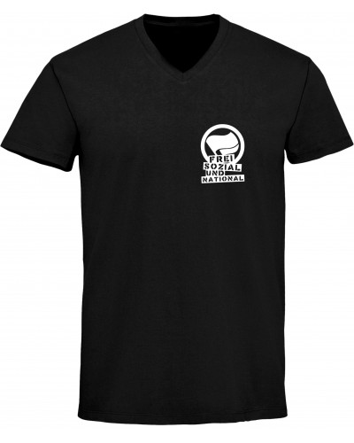 Herren V-Ausschnitt T-Shirt (Komm zur Revolution)