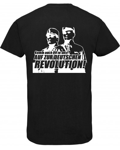 Herren V-Ausschnitt T-Shirt (Komm zur Revolution)