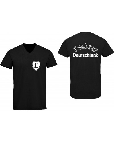 Herren V-Ausschnitt T-Shirt (Landser Deutschland)