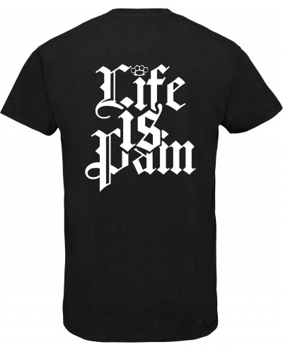 Herren V-Ausschnitt T-Shirt (Life is Pain)