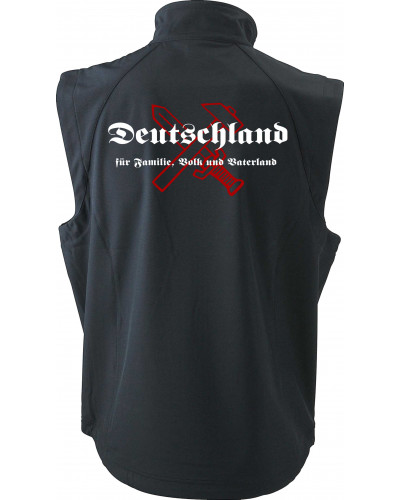 Bestickte Herren Weste (Deutschland für Familie, Volk und Vaterland)