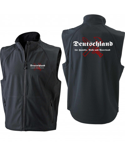 Bestickte Herren Weste (Deutschland für Familie, Volk und Vaterland)