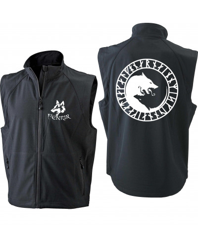 Bestickte Herren Weste (Fenrir)