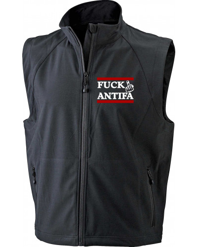 Bestickte Herren Weste (Fuck Antifa)