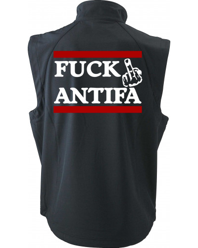 Bestickte Herren Weste (Fuck Antifa)