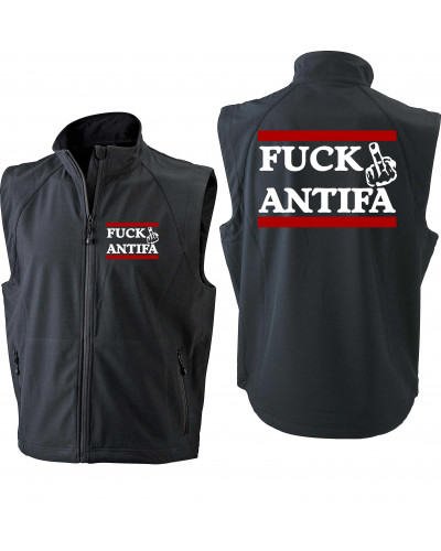 Bestickte Herren Weste (Fuck Antifa)