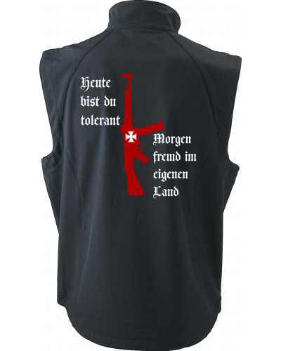 Bestickte Herren Weste (Heute tolerant morgen fremd im eigenen Land)