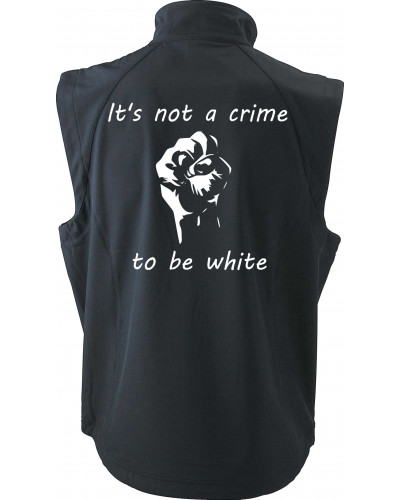 Bestickte Herren Weste (Its not a crime to be white)