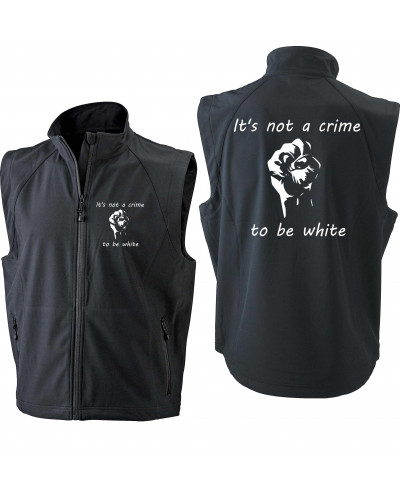 Bestickte Herren Weste (Its not a crime to be white)