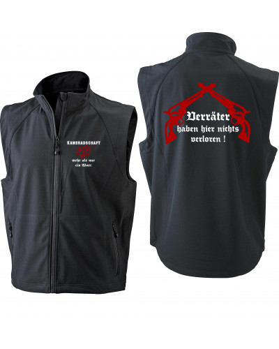 Bestickte Herren Weste (Kameradschaft mehr als nur ein Wort)