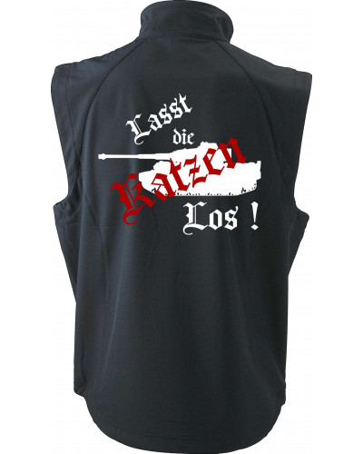 Bestickte Herren Weste (Lasst die Katzen los)