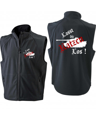 Bestickte Herren Weste (Lasst die Katzen los)