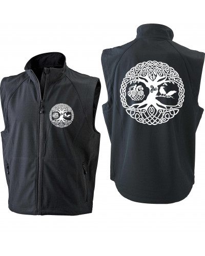 Bestickte Herren Weste (Lebensbaum)