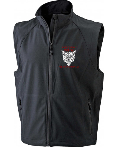 Bestickte Herren Weste (Lieber ein Wolf Odins als ein Lamm Gottes)