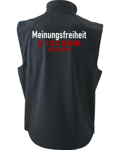 Bestickte Herren Weste (Meinungsfreiheit)