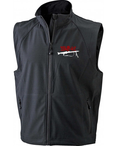 Bestickte Herren Weste (Mg42 Einigkeit, Recht und Freiheit)