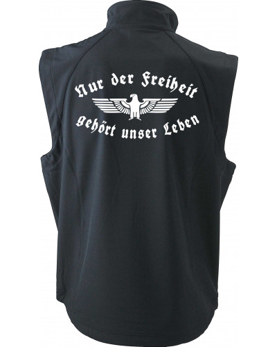 Bestickte Herren Weste (Nur der Freiheit gehört unser Leben)