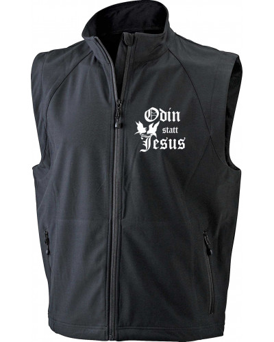 Bestickte Herren Weste (Odin statt Jesus)