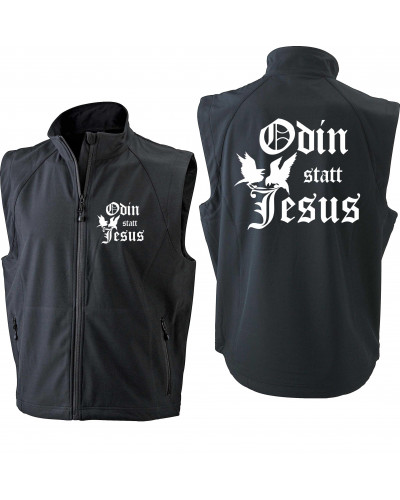Bestickte Herren Weste (Odin statt Jesus)