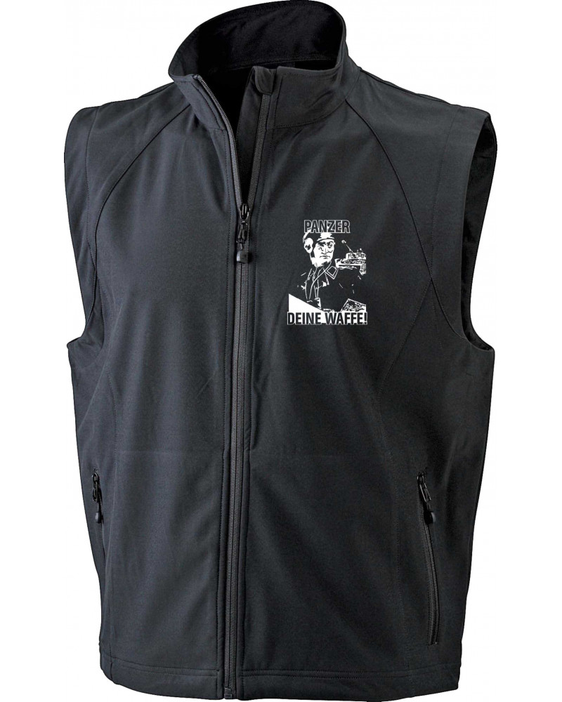 Bestickte Herren Weste (Panzer, deine Waffe!)