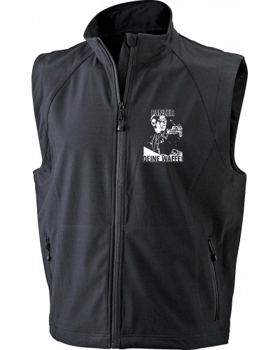 Bestickte Herren Weste (Panzer, deine Waffe!)