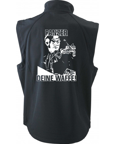 Bestickte Herren Weste (Panzer, deine Waffe!)