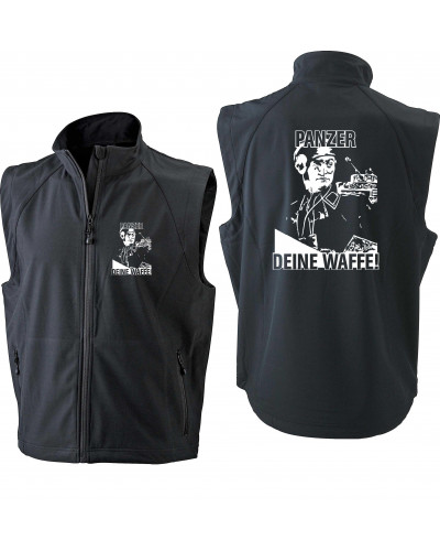 Bestickte Herren Weste (Panzer, deine Waffe!)