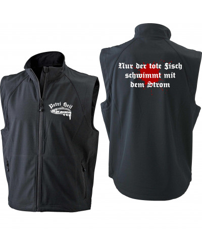 Bestickte Herren Weste (Petri Heil)