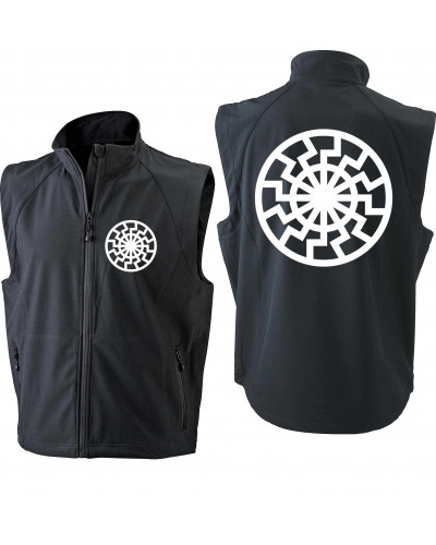 Bestickte Herren Weste (Schwarze Sonne)