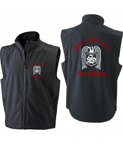 Bestickte Herren Weste (Skrewdriver, Ian Stuart)