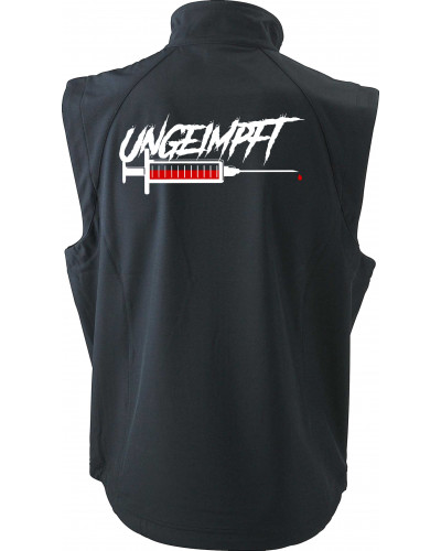 Bestickte Herren Weste (Ungeimpft, Spritze)