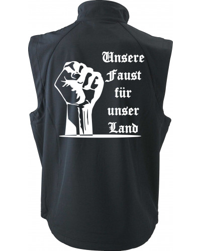 Bestickte Herren Weste (Unsere Faust für unser Land)