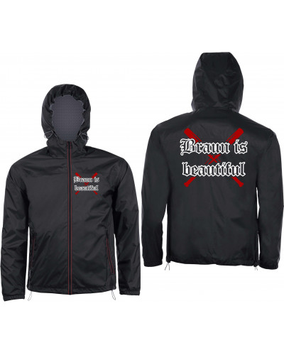 Bestickter Herren Windbreaker (Braun is beautiful)