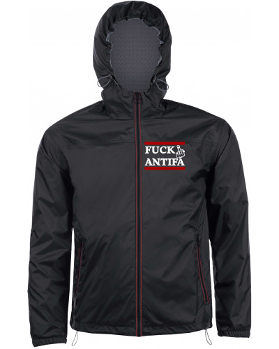 Bestickter Herren Windbreaker (Fuck Antifa)
