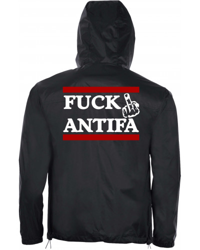 Bestickter Herren Windbreaker (Fuck Antifa)