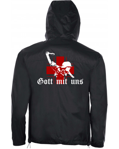 Bestickter Herren Windbreaker (Gott mit uns, Soldat)
